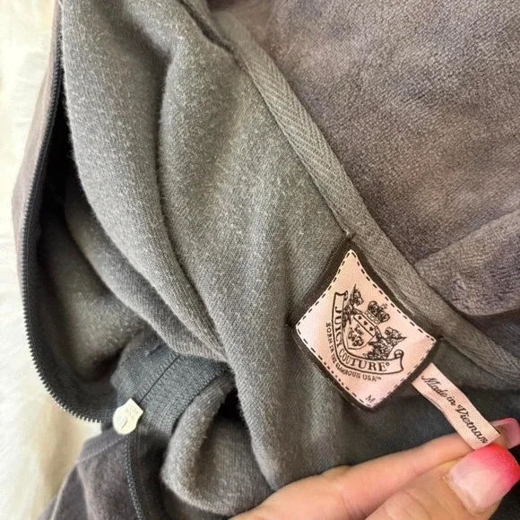 juicy couture velour hoodie - Picture 5 of 6